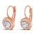 Absolute Swarovski Circle Drop Rose Gold Earrings_10002