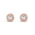 Absolute Round Stud Crystal Earrings_10002