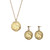 Loinnir Jewellery Hare 3 Pence Coin Drop Gold Earrings_10002