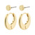 Pilgrim Eilish Gold Huggie Hoop Earrings & Studs 2-In-1
Set_10001