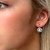 Absolute French Crystal Clip Halo Style Earrings Silver_10001