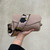 Elie Beaumont Nude Leather Envelope Bag with Pink Camouflage Strap_10004