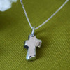 Cross Necklace in Sterling Silver on 16" Chain