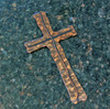 Narrow Steel 8" Cross