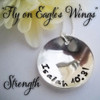 STRENGTH Isaiah 40:31 Sterling Silver Necklace