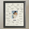 Personalized Wedding Wishes Signature Frame with Engraved Plate