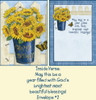Psalms Birthday Card - Sunflowers