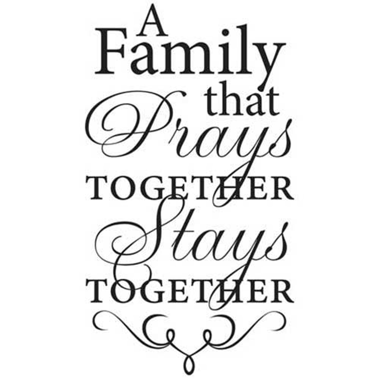 the family that prays together stays together