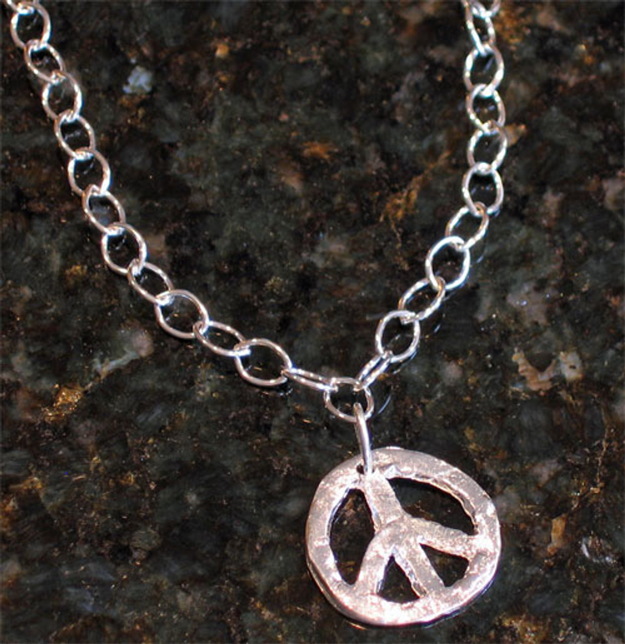 Mens Peace Sign Necklace Stainless Steel – Ericol Jewelry