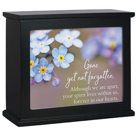 Black Light Box with 'Not Forgotten' Insert