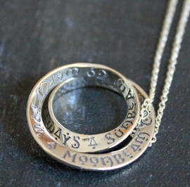 Irish Blessing - Double Mobius Necklace