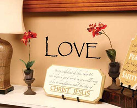 Love Vinyl Wall Scripture