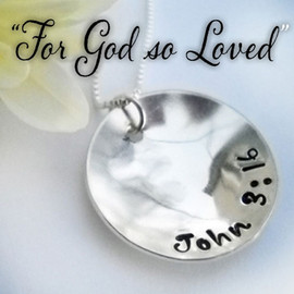 LIFE John 3:16 Sterling Silver Necklace