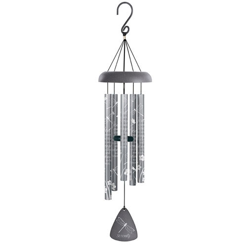 30" Silhouette Wind Chime - Serenity Prayer