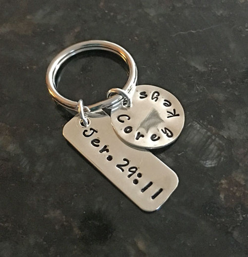 Personalized Key Chain with Jeremiah 29:11