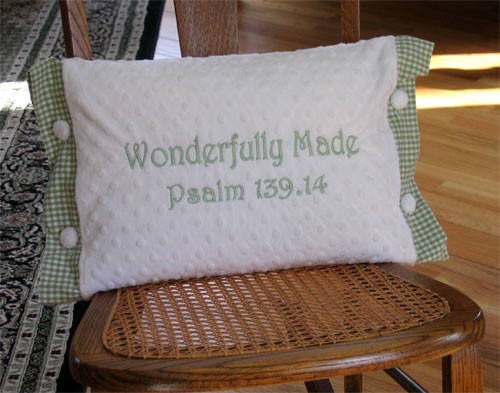 'Wonderfully Made' Pillow for Child