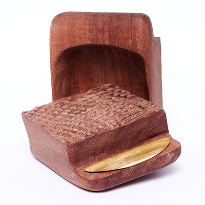 Mahogany soap dish tray.