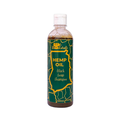 We Naturals Hemp Oil Black Soap Shampoo.