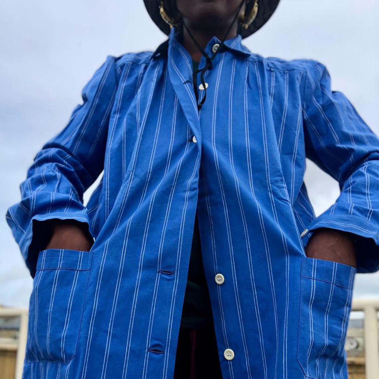 Vintage Swedish deadstock shirt-dress - WerkHaus Margate