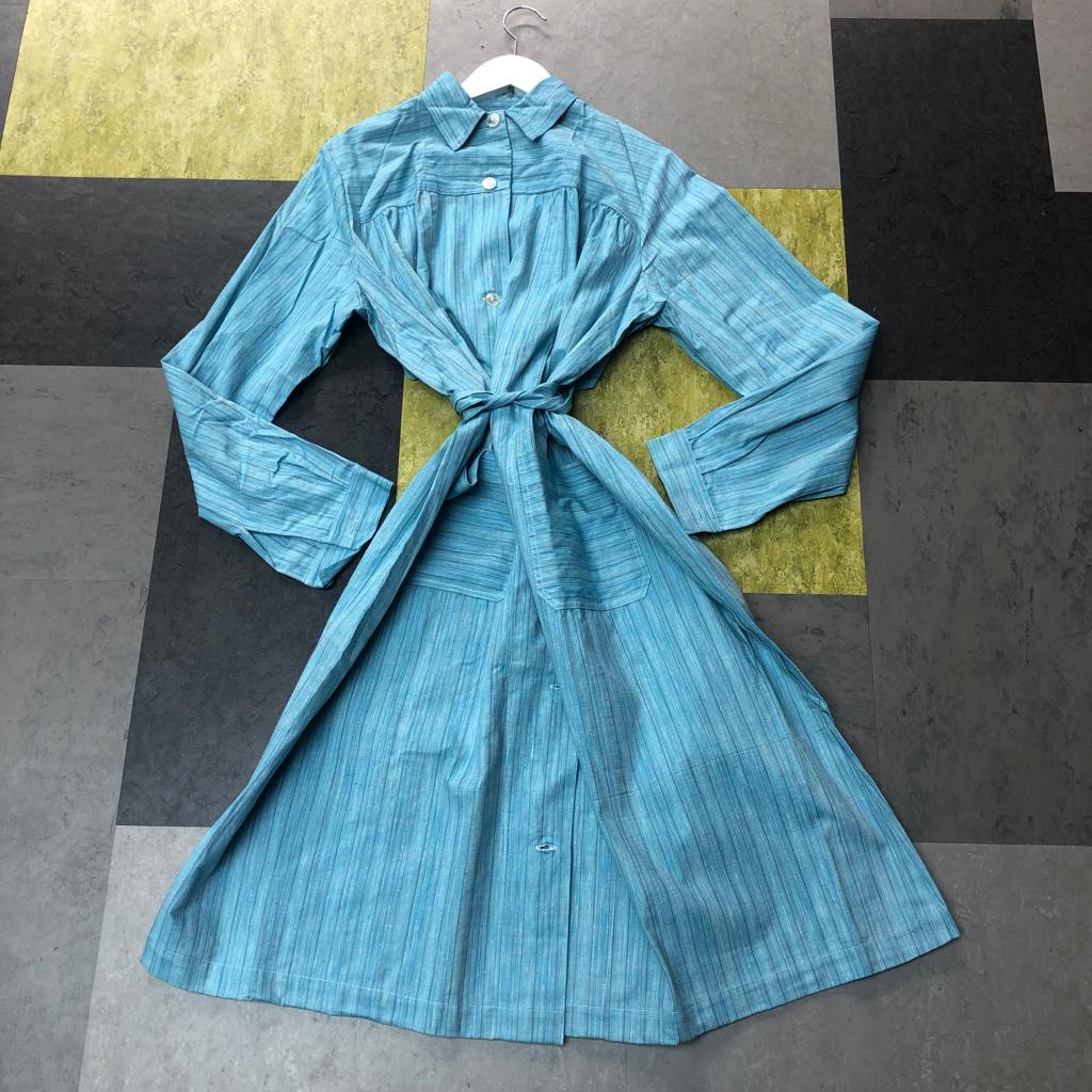Vintage Swedish deadstock shirt-dress - WerkHaus Margate