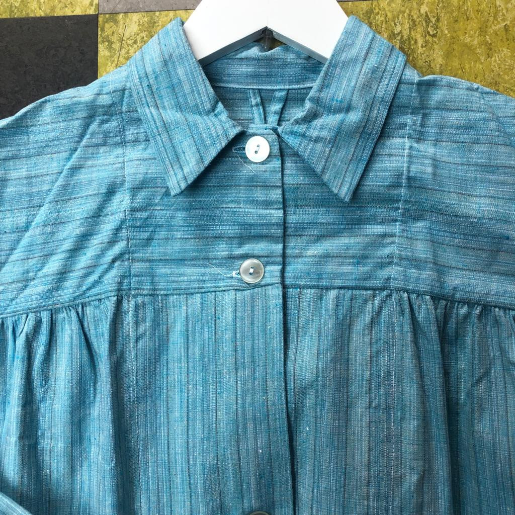 Vintage Swedish deadstock shirt-dress - WerkHaus Margate