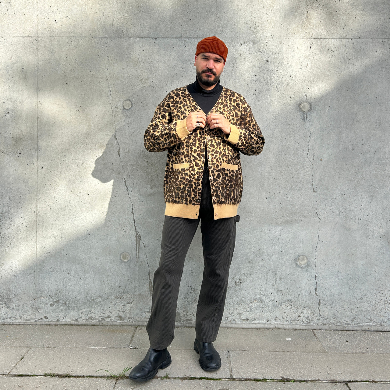 トップス COOHEM LEOPARD MOHAIR CARDIGAN 2021 Leopard Mohair