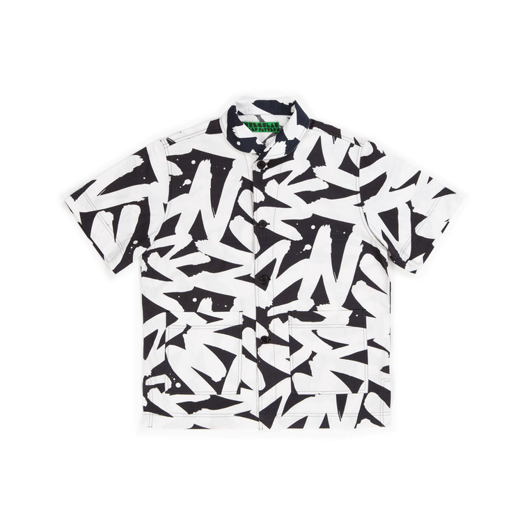 ISP Pyjama Shirt - Mono Black and White