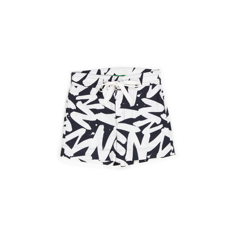 ISP Pyjama Shorts - Mono Black and White