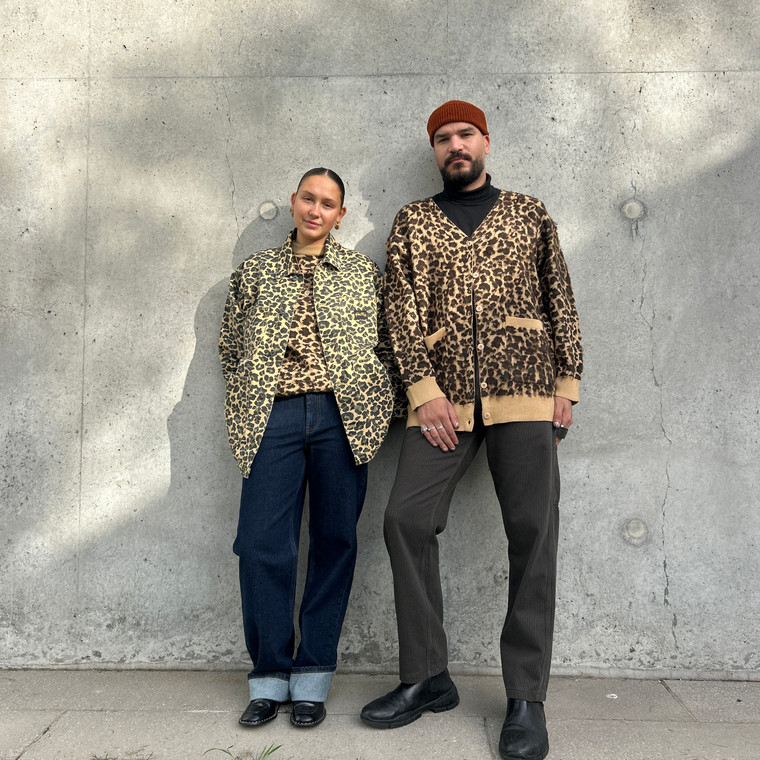 Mohair cardigan- Leopard camo - ON SALE