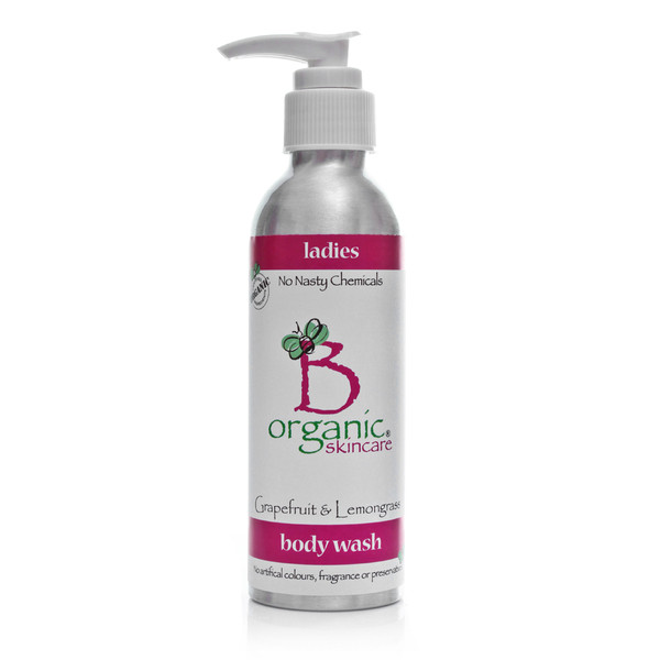 Ladies Organic Body Wash with Grapefruit and Lemongrass 150ml Ladies Organic Body Wash with Grapefruit and Lemongrass 150ml