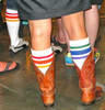 Under-the-knee LGBTQ socks for pride parades, fashion, and self-love