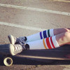 Pride Socks rainbow fashion worn by queer and gender-inclusive individuals