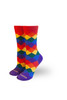 rainbow argyle socks for everyone