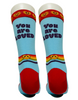 You are loved pride socks with hill country ride for AIDS