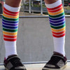 LGBTQ community tube socks blending self-expression and performance
