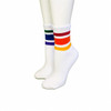 are you on your feet all day?  our mismatched athletic rainbow pride socks are perfect for you.