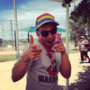 hey you!  keep rocking your pride socks rainbow striped snap back while playing softball in austin, tx