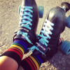 roller derby and pride socks are perfect for each other