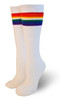 retro childrens rainbow tube socks