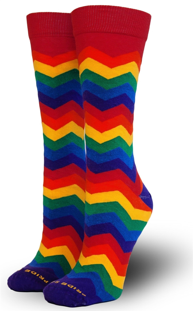 Shop Kids Chevron Socks | Rainbow Socks For Kids