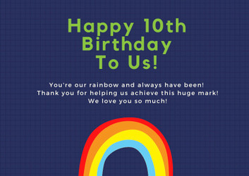 Happy 10th Birthday Pride Socks!