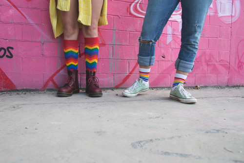 hang out with friends in your pride socks hang out with friends in your pride socks