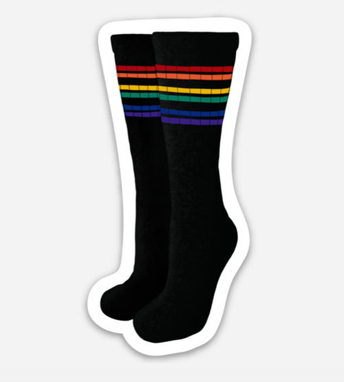 Rainbow Sock Sticker