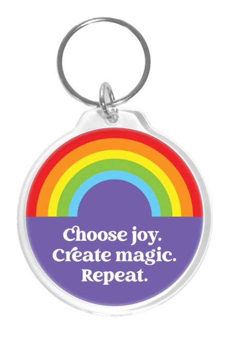 create joy and bring on the magic with this beautiful Pride Socks keychain