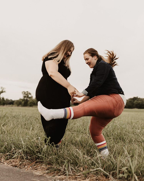 Fearless- Thigh High Tube Socks