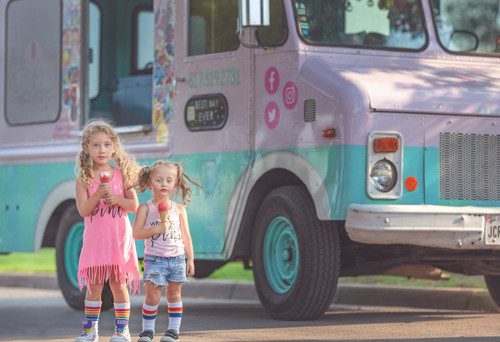 Share an ice cream in your pride socks with your best friend. Share an ice cream in your pride socks with your best friend.