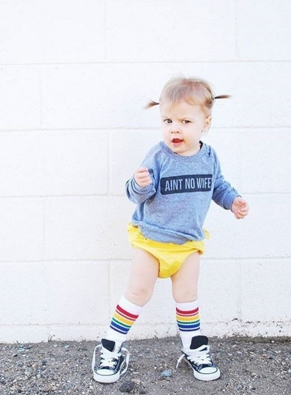 rainbow socks outfit