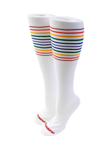 pride socks compression socks are made for all athletes, nurses, pilots and anyone who is on their feet all day.