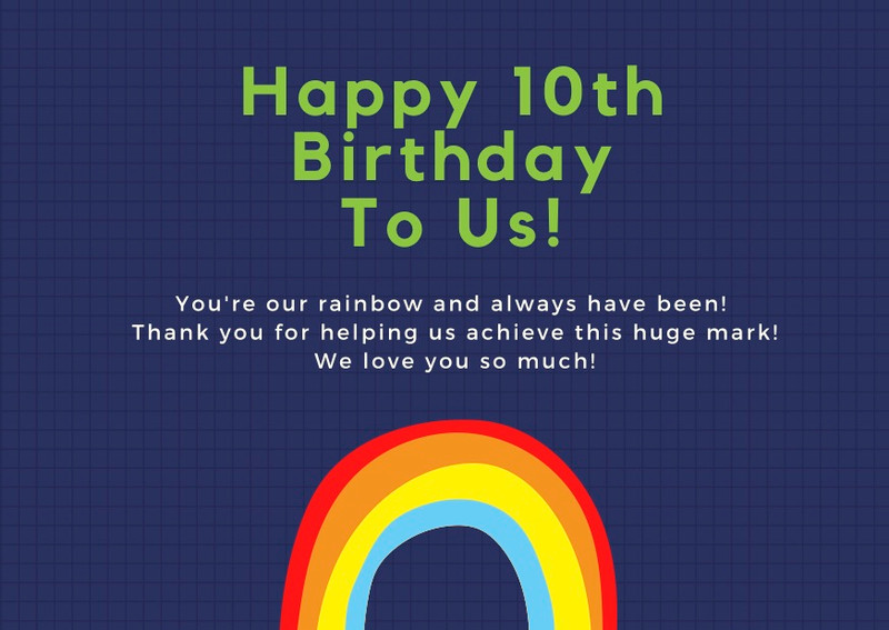 Happy 10th Birthday Pride Socks!