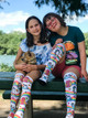 ruby and her bff rocking the pride socks me do me socks.  Make a difference among those you love
